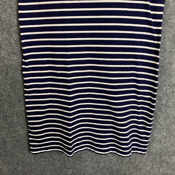 Polo Ralph Lauren Girls T- Shirt Knit Dress Size M Navy White Stripe Short Sleev - Picture 3 of 14